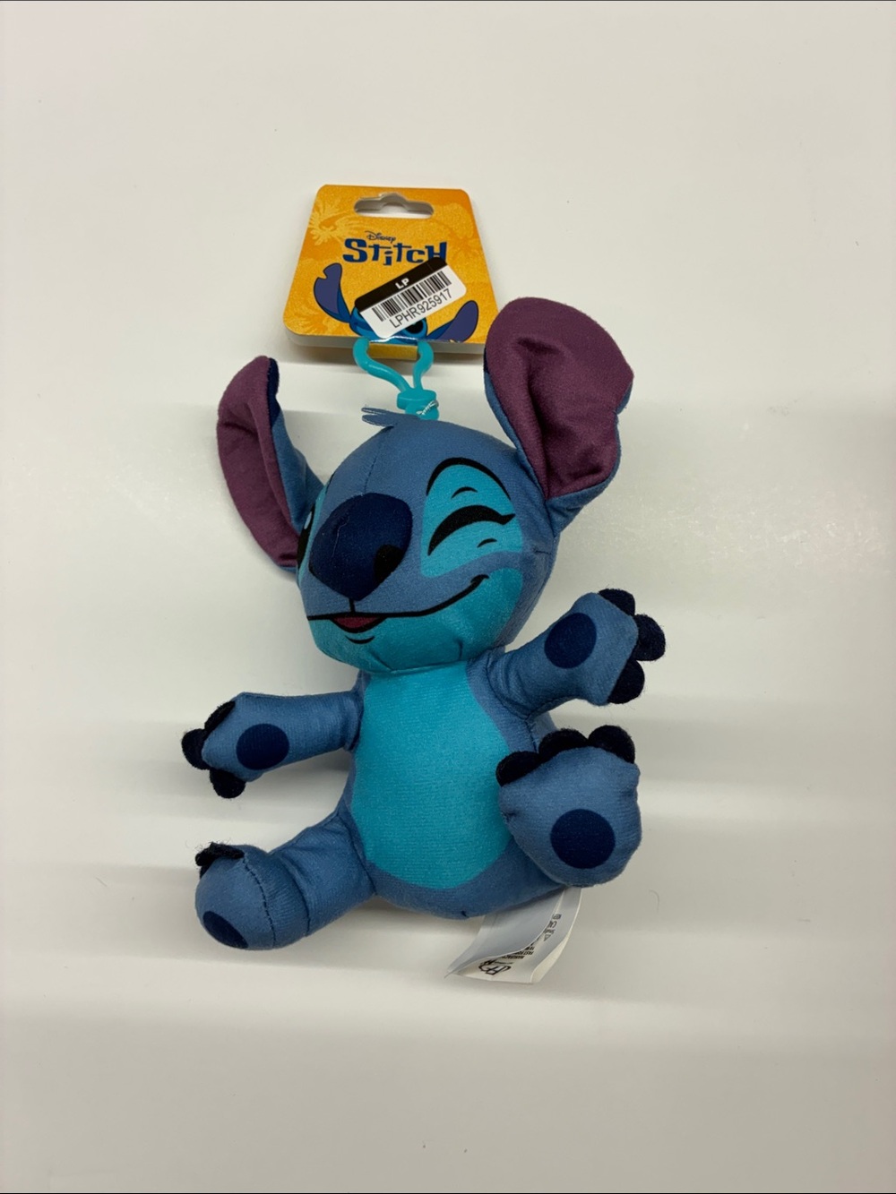 NEW Disney Blue and Purple Stitch Plush Clip